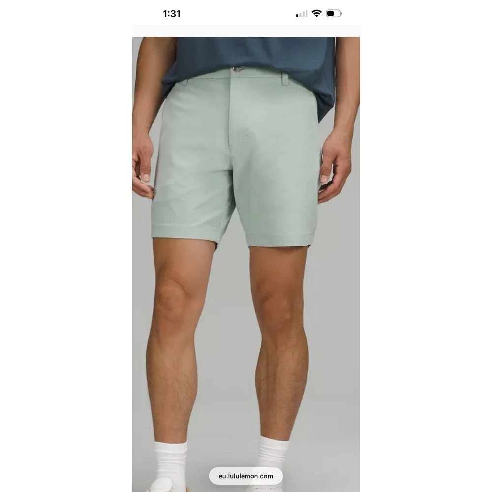 Lululemon Commission Classic Fit Shorts Mens 36x7 Dark Navy (No Tag) Warpstreme